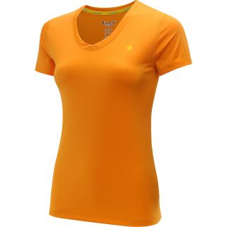CHAMPION Womens Vapor PowerTrain Short Sleeve T Shirt   Size: Xl, Clementine