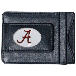 Alabama Crimson Tide Leather Money Clip Wallet : Sports Fan Wallets : Sports & Outdoors