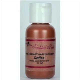 Tickled Pink Airbrush Aloe Foundation   Coffee (1OZ)  Foundation Makeup  Beauty