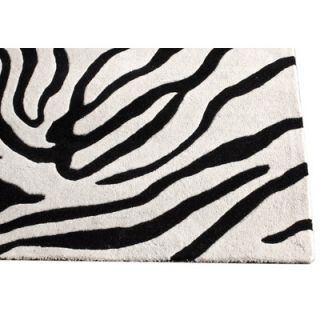 nuLOOM Moderna Black Zebra Print Rug