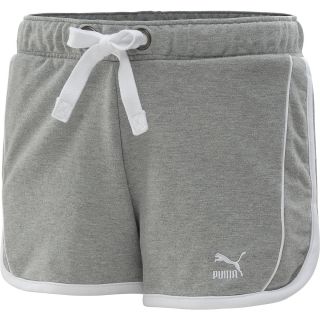 PUMA Womens Core Knit Shorts   Size: Xl, Athletic Grey