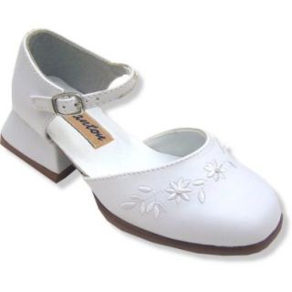 Girls White Dress Shoes ~ Granton Split Mary Jane Shoes 3145 SIZE 9.5: Shoes
