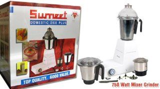 Sumeet Domestic DXE Plus Mixer Grinder   Heavy Duty 750w Motor   For Use in North America 110v: Kitchen & Dining