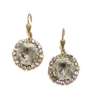 Catherine Popesco 14K Gold Plated Shade Swarovski Crystal Dangle Earrings: Catherine Popesco: Jewelry