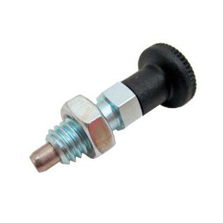 GN 717 Series Steel Non Lock Out Type Metric Size Indexing Plunger with Pull Knob, with Lock Nut, M6 x 1.00mm Thread Size, 12mm Thread Length: Metalworking Workholding: Industrial & Scientific