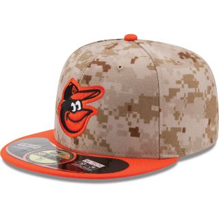 NEW ERA Mens Baltimore Orioles Memorial Day 2014 Camo 59FIFTY Fitted Cap  