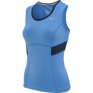 NIKE Womens Power Tennis Tank   Size: XS/Extra Small, Distance Blue/navy