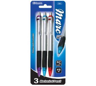 BAZIC Marc 0.7mm Mechanical Pencil, 3 per Pack : Office Products