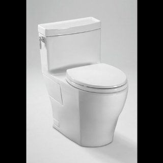 Toto MS626214CEFG#11 Aimes One Piece High Efficiency Toilet, 1.28GPF with Sana Gloss, Colonial White    