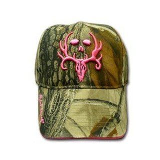 Bone Collector ~ HOT Pink Antler ~ Ladies Camo Hunting Cap Hat NEW : Sports & Outdoors