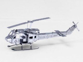 Fascinations MetalEarth 3D Laser Cut Model   Huey UH 1 Helicopter: Toys & Games