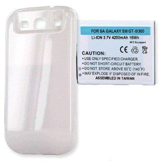 Samsung SGH I747 Cell Phone Battery (Li Ion 3.7V 4200mAh) Rechargable Extended Battery   Equipped With NFC   Replacement For Samsung Galaxy S3 Cellphone Battery: Cell Phones & Accessories