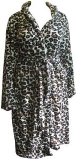 Ladies Leopard Print Super Soft Dressing Gown Uk 10 12 Usa 8  10 at  Womens Clothing store: Nightgowns