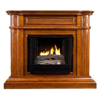 SEI AMZ6769G Brantley Gel Fuel Fireplace, Walnut  