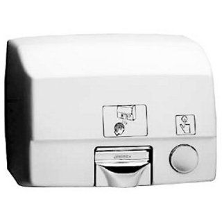 Bobrick 731 Cast Iron AirCraft Surface Mounted Automatic Hand Dryer, White Vitreous Enamel Finish, 230V: Industrial & Scientific