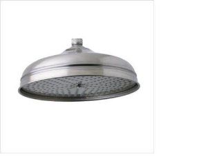 Rohl 1045/8PN 12 Inch Diameter Michael Berman Traditional Shower Rose Showerhead with Swivel and Flow Restrictor in Polished Nickel   Fixed Showerheads  