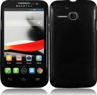 Pleasing Black Premium TPU Skin Case Cover Protector for Alcatel One Touch Evolve 5020T 5020 (by Metro PCS / T Mobile) with Free Gift Reliable Accessory Pen: Cell Phones & Accessories