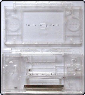 Crystal Clear   Nintendo DS Lite Complete Full Housing Shell Case Replacement Repair w/ Hinge Set: Video Games