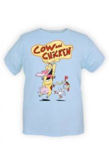 Cartoon Network Cow And Chicken Character T Shirt Size : Large: Clothing