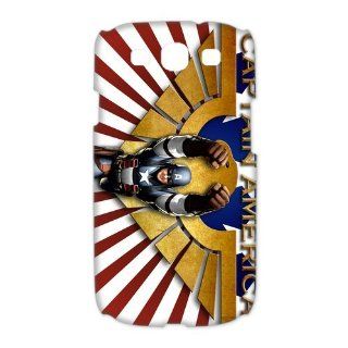 Custom Captain America 3D Cover Case for Samsung Galaxy S3 III i9300 LSM 755: Cell Phones & Accessories