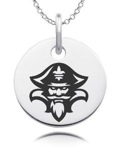 New Orleans Privateers Laser Engraved Round Charm: Jewelry