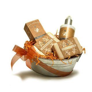 L'Epi de Provence French Soap   Hand Cream   Body Cream Gift Basket   Ginger Orange : Bath And Shower Gels : Beauty