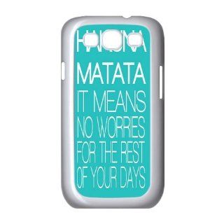 Hakuna Matata No Worries For The Rest Of Your Days Samsung Galaxy S3 i9300 Case Hard Plastic Case Cover Protector For Samsung Galaxy S3 i9300 HMLK32HD: Cell Phones & Accessories