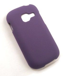 Samsung Cricket R740 Purple Solid Hard Case Cell Phones & Accessories