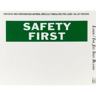 Brady 13027 7" Height, 10" Width, B 744 Laser Printable Polyester, Black And Orange On White Color Sign And Label Blanks (Pack Of 25): Industrial Warning Signs: Industrial & Scientific