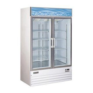 Omcan 24273 Commercial D768BM2F 2 Glass Door Freezer: Industrial & Scientific