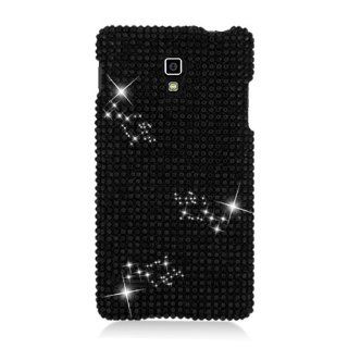 Eagle Cell PDLGP769F01 RingBling Brilliant Diamond Case for LG Optimus L9/Optimus 4G P769   Retail Packaging   Black: Cell Phones & Accessories