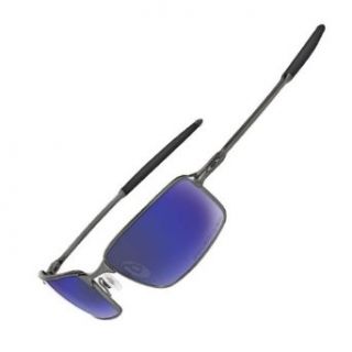 Oakley Square Wire Polarized Fishing Sunglasses Pewter/ Shallow Blue 12 754: Clothing