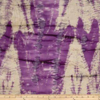 Calabash Rayon Batik Shirting Purple/White Fabric