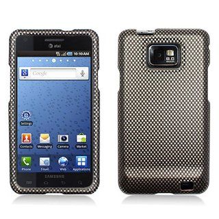 Black Carbon Fiber Print Hard Cover Case for Samsung Galaxy S2 S II AT&T i777 SGH i777 Attain i9100 Cell Phones & Accessories