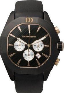 Danish Design IQ17Q756 Leather Band Stainless Steel Case Chronograph Men's Watch: Watches