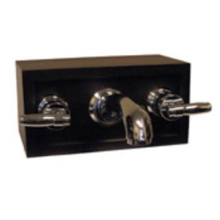 Contemporary / Modern Wall Mounted Zephyr Spout Tub Filler with Lever Handles from the Michael Berman Bath Collection Lever Handles Satin   Bathtub Faucets  