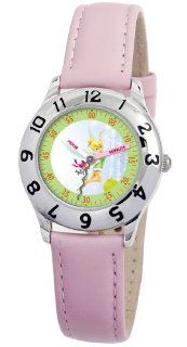 Disney Kids' D827S401 Tinker Bell Time Teacher Pink Strap Watch: Watches