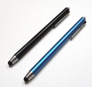 Bargains Depot (Black & Dark Blue) 2 pcs (2 in 1 Bundle Combo Pack) SILM / ACCURATE / FINE POINT / THINNER BARREL Capacitive Stylus/styli Universal Touch Screen Pen for Tablet & Cell Phone : HTC EVO View 4G Android Tablet, HTC Flyer 7 inch Android