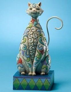 Enesco Jim Shore "Windsor" White Kitty Cat Figurine : Collectible Figurines : Everything Else