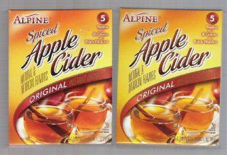 Alpine Spiced Apple Cider Original Instant Drink Mix 5 Pouches Per Box (2 Pack) : Hot Spiced Cider : Grocery & Gourmet Food