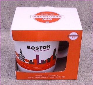 Dunkin Donuts Limited Edition Destination Mugs   New York   Boston   Florida   Chicago (Boston): Kitchen & Dining
