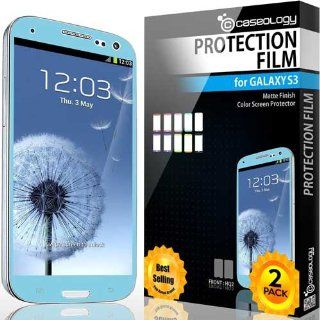 Caseology HD Clarity Color Screen Protector Compatible with Samsung Galaxy S3 [Revised Version] (Sky Blue): Cell Phones & Accessories