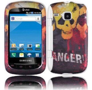 Red Yellow Danger Hard Cover Case for Samsung DoubleTime SGH I857: Cell Phones & Accessories