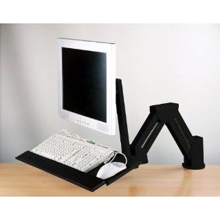 LCD Monitor/Keyboard Extension Stand Wall Mount/Desktop Clamp Black(002 0003B): Computers & Accessories