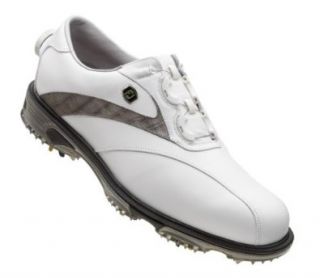 FootJoy DryJoys Tour BOA Men's Golf Shoe 53719   White Smooth / Grey Lizard Print Shoes