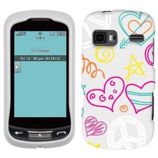 LG Freedom Peace Love on White Hard Case Phone Cover: Cell Phones & Accessories
