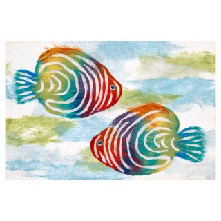 Trans Ocean Import Co Liora Manne Rainbow Fish Indoor/Outdoor Doormat   Outdoor Doormats