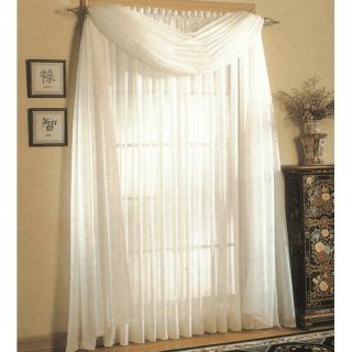 United Curtain Venice Crushed Voile Curtain Panel   Curtains