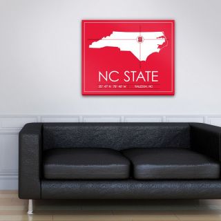 NC State University Map Wall Art   DO NOT USE