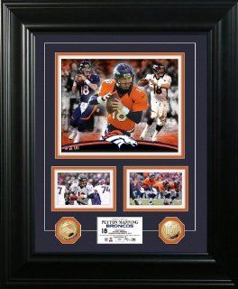 Denver Broncos Peyton Manning "Marquee" Gold Coin Photo Mint : Sports Related Collectible Photomints : Sports & Outdoors